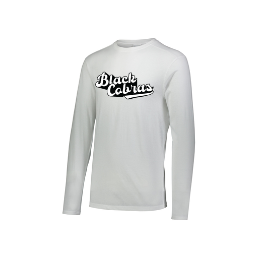 [FTLCUBWH-YS-LOGO3] Decker Youth Tri-Blend T-Shirt - Long Sleeve (Youth S, White, Logo 3)