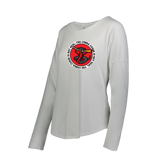 [FTLCUBWH-FAS-LOGO1] Decker Women's Tri-Blend T-Shirt - Long Sleeve (Female Adult S, White, Logo 1)