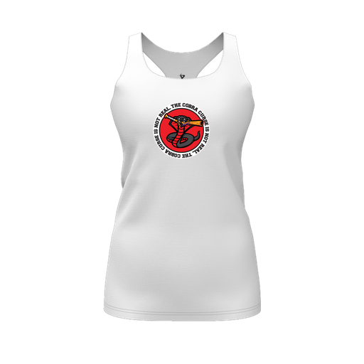 [FT0TRBWH-FYS-LOGO1] Decker Racerback Tank Top (Female Youth S, White, Logo 1)