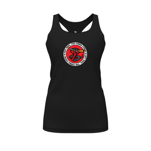 [FT0TRBBK-FYS-LOGO1] Decker Racerback Tank Top (Female Youth S, Black, Logo 1)
