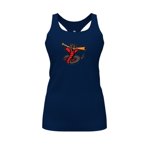 [FT0TRBNV-FYS-LOGO2] Decker Racerback Tank Top (Female Youth S, Navy, Logo 2)