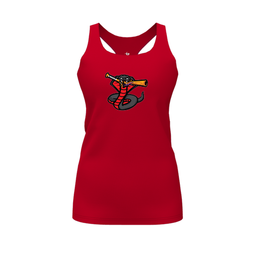 [FT0TRBRD-FYS-LOGO2] Decker Racerback Tank Top (Female Youth S, Red, Logo 2)