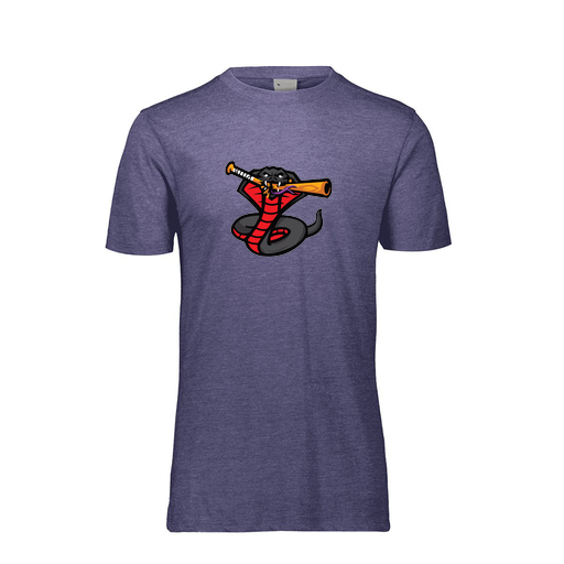 [FTSCUBNV-YS-LOGO2] Decker Youth Tri-Blend T-Shirt - Short Sleeve (Youth S, Navy, Logo 2)