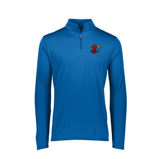 [FTLQFLRY-FAXS-LOGO2] Decker Women's Flex-Lite 1/4 Zip Shirt (Female Adult XS, Royal, Logo 2)