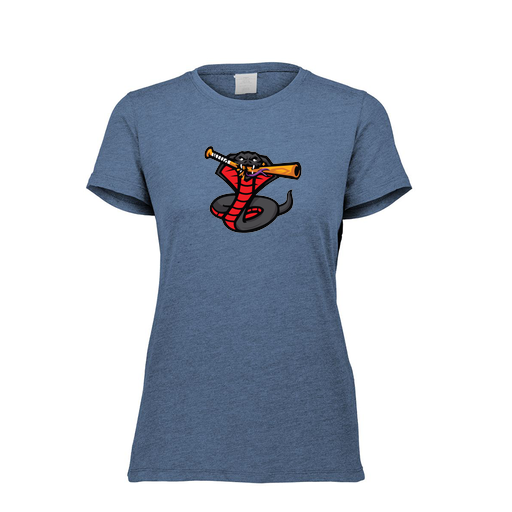 [FTSCUBNV-FAXS-LOGO2] Decker Women's Tri-Blend T-Shirt - Short Sleeve (Female Adult XS, Navy, Logo 2)