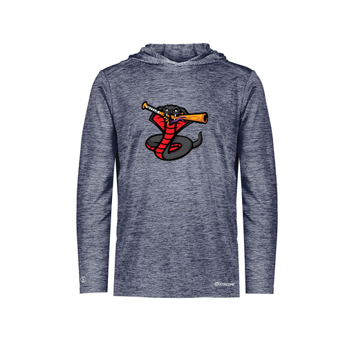 [FOLHCGNV-AS-LOGO2] Decker Men's Charge Hoodie (Adult S, Navy, Logo 2)