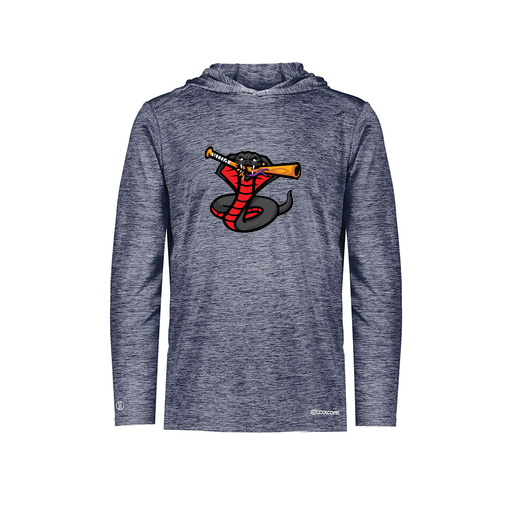 [FOLHCGNV-YS-LOGO2] Decker Youth Charge Hoodie (Youth S, Navy, Logo 2)