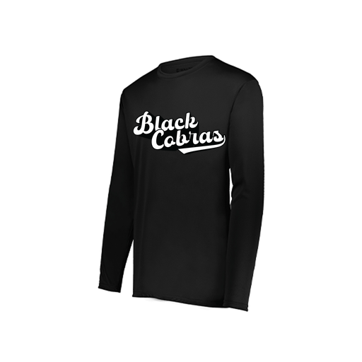 [222822.080.XS-LOGO3] Men's LS Smooth Sport Shirt (Adult XS, Black, Logo 3)
