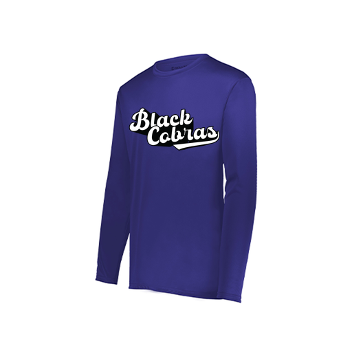 [222822.747.XS-LOGO3] Men's LS Smooth Sport Shirt (Adult XS, Purple, Logo 3)