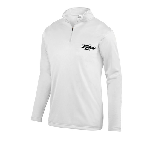 [FOLQFFWH-AS-LOGO3] Decker Men's FlexFleece 1/4 Zip (Adult S, White, Logo 3)